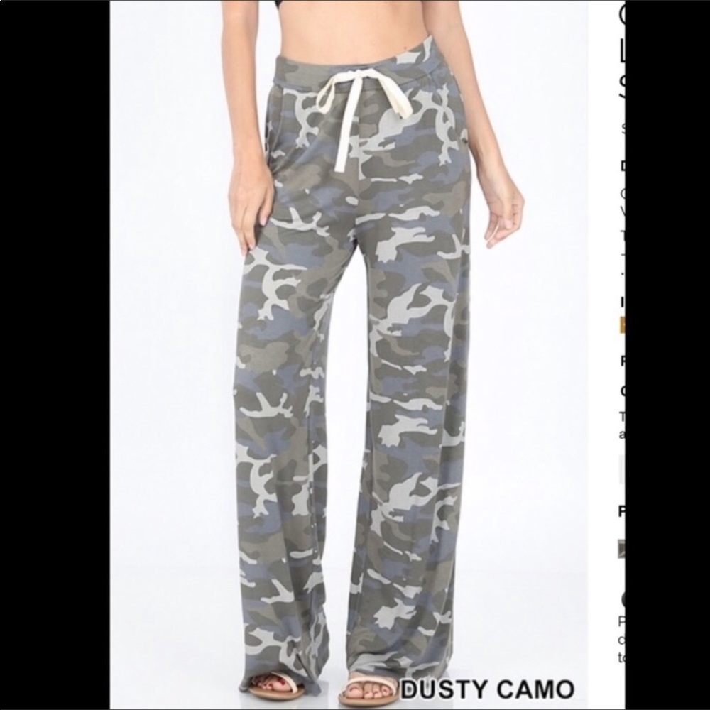 SOLD SOLD🚨PRICE DROP🆕Plus Size Camo Lounge Pants - Picture 1 of 3